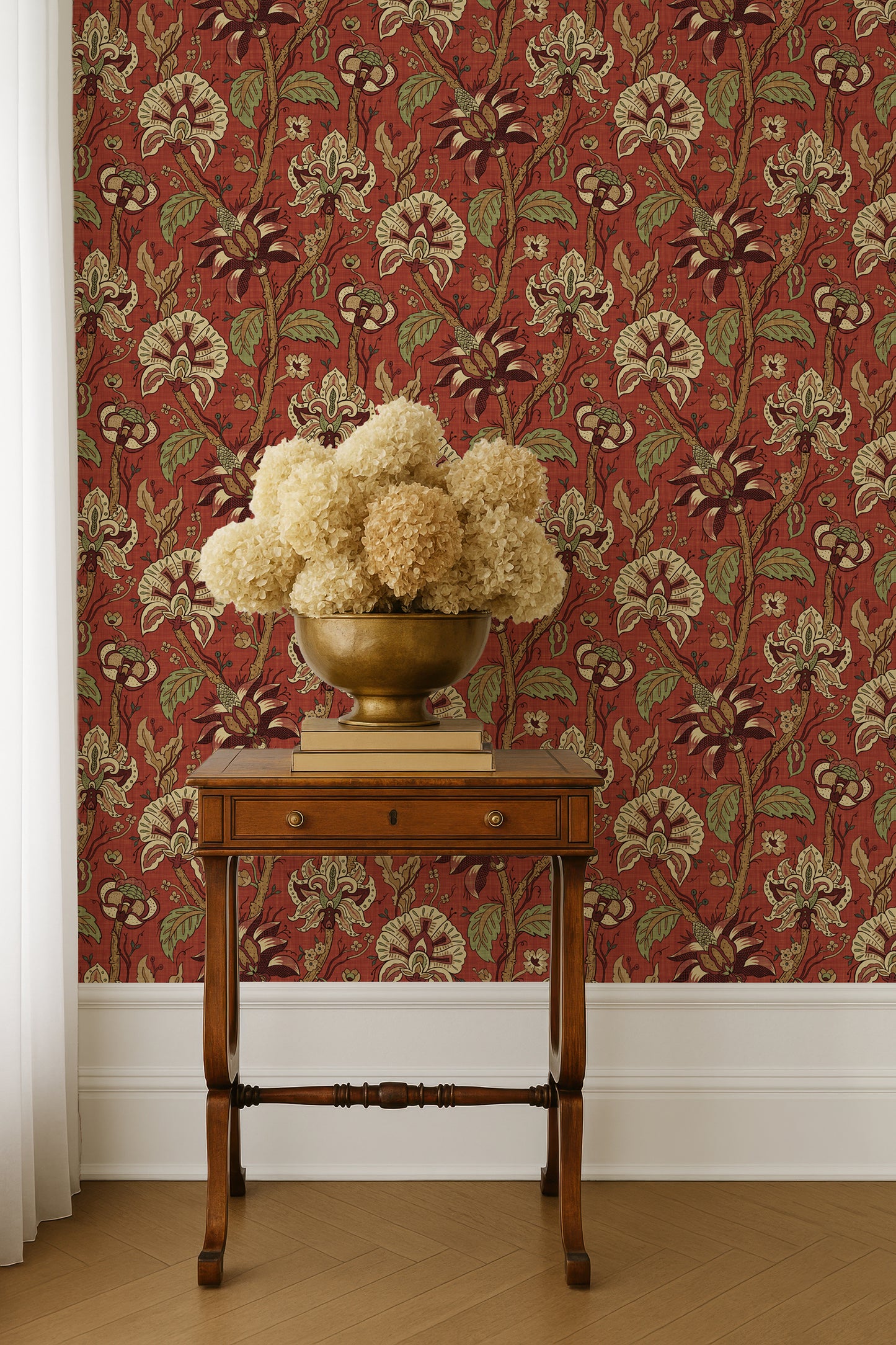 Forgotten Garden Botanical Chintz Peel and Stick Wallpaper