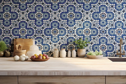 Moroccan Backsplash Wallpaper.