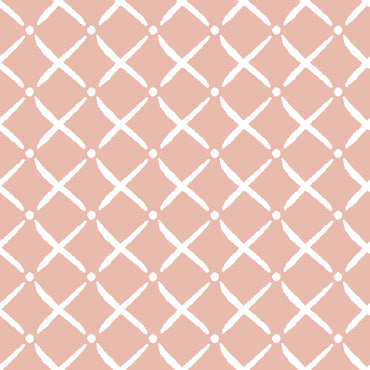 Boho Pink Trellis Wallpaper