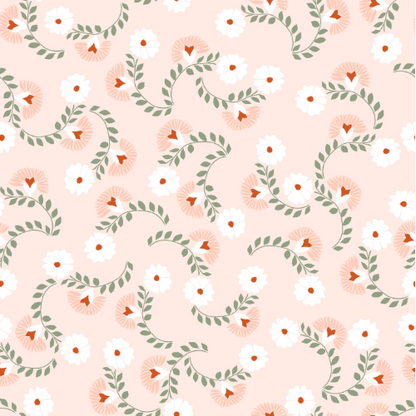 Nouveau Floral Wallpaper