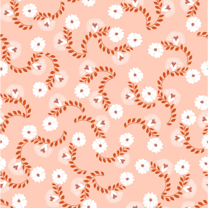 Nouveau Floral Wallpaper