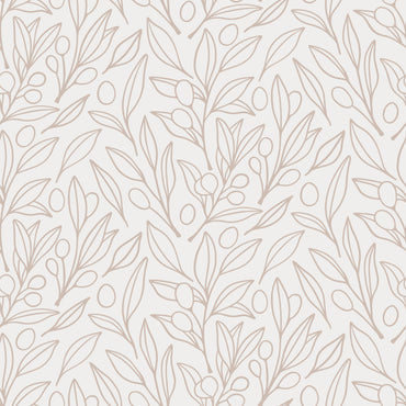 Nude Doodle Leaves Wallpaper