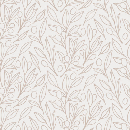 Nude Doodle Leaves Wallpaper