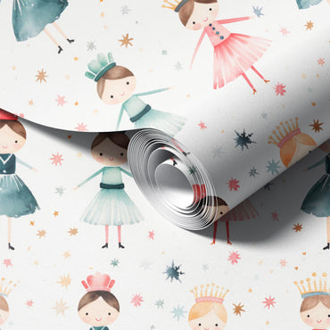 Nutcracker Ballet peel and stick wallpaper pattern detail