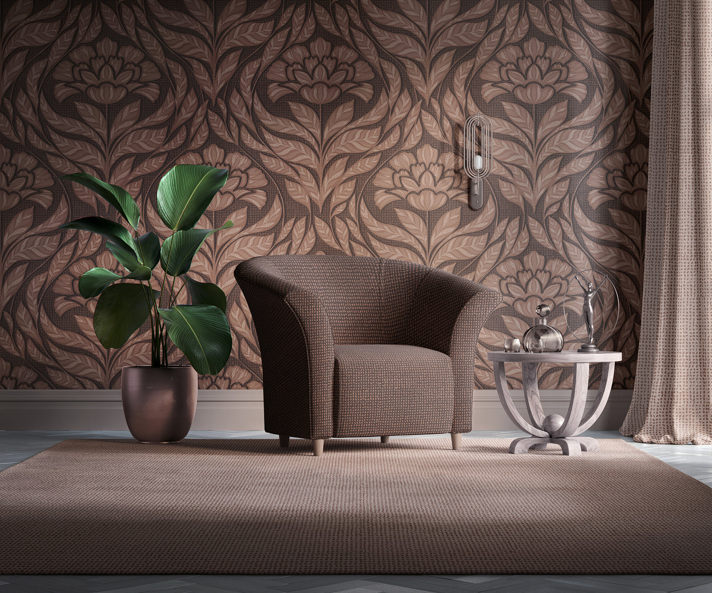 Organic Luxe Floral Wallpaper