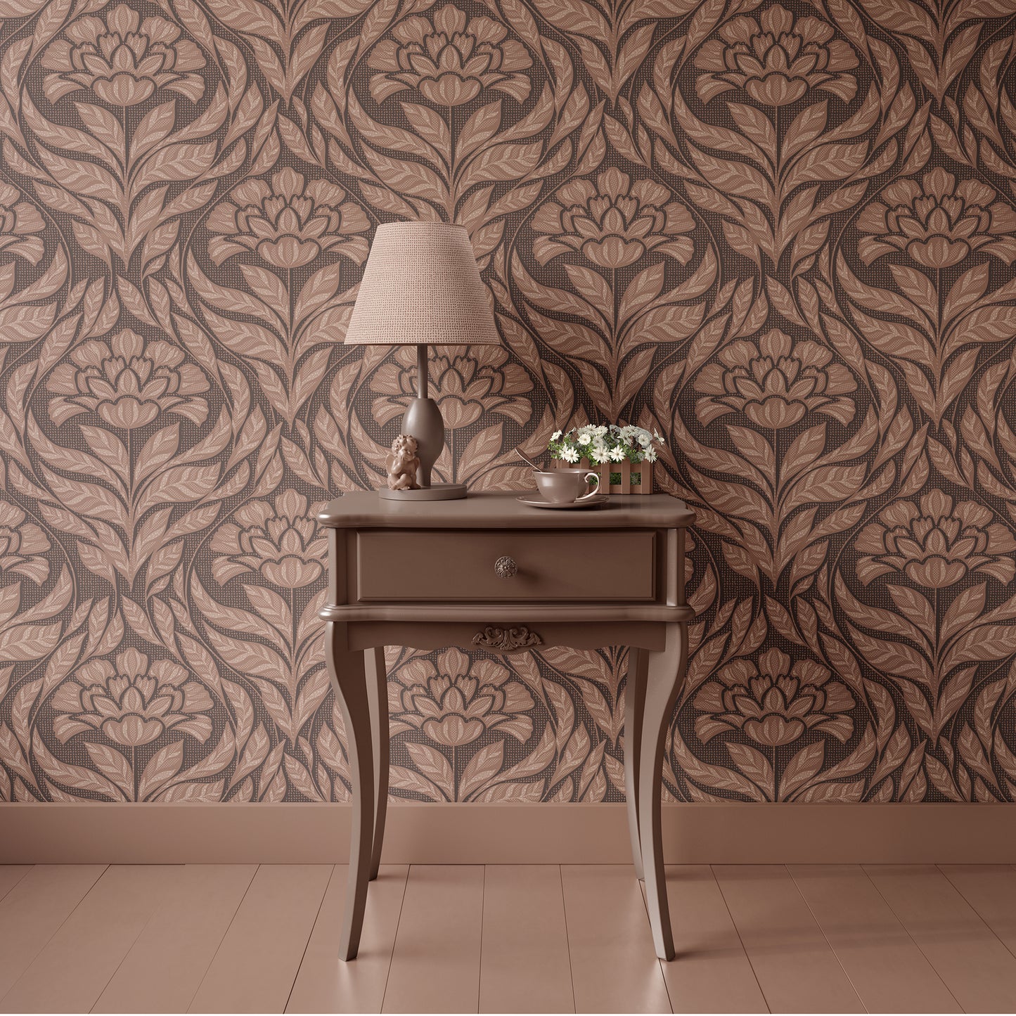 Organic Luxe Floral Wallpaper