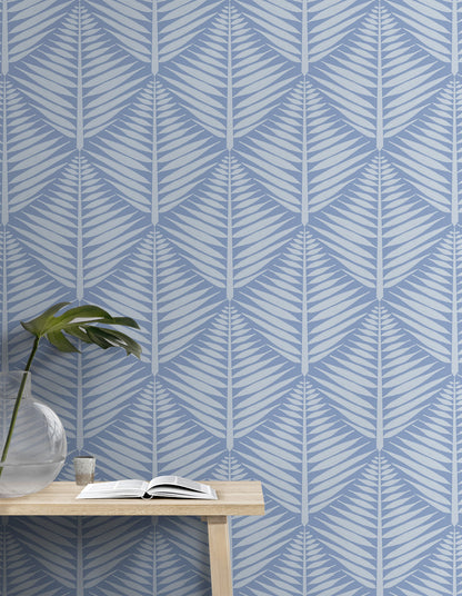 Geometric Fern Blocks Large Wallpaper