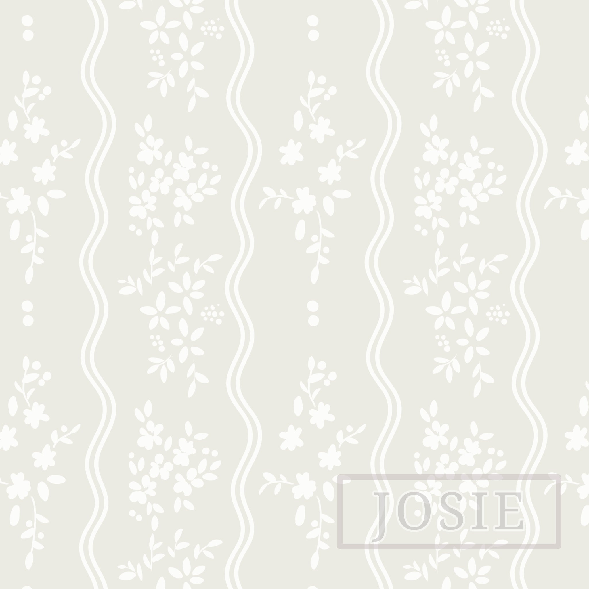 Prairie Core Stripes Brown peel and stick wallpaper pattern swatch