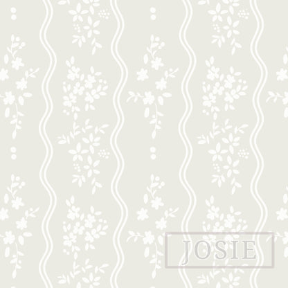 Prairie Core Stripes Brown peel and stick wallpaper pattern swatch