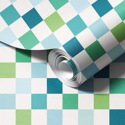 Rainbow Checkers Wallpaper