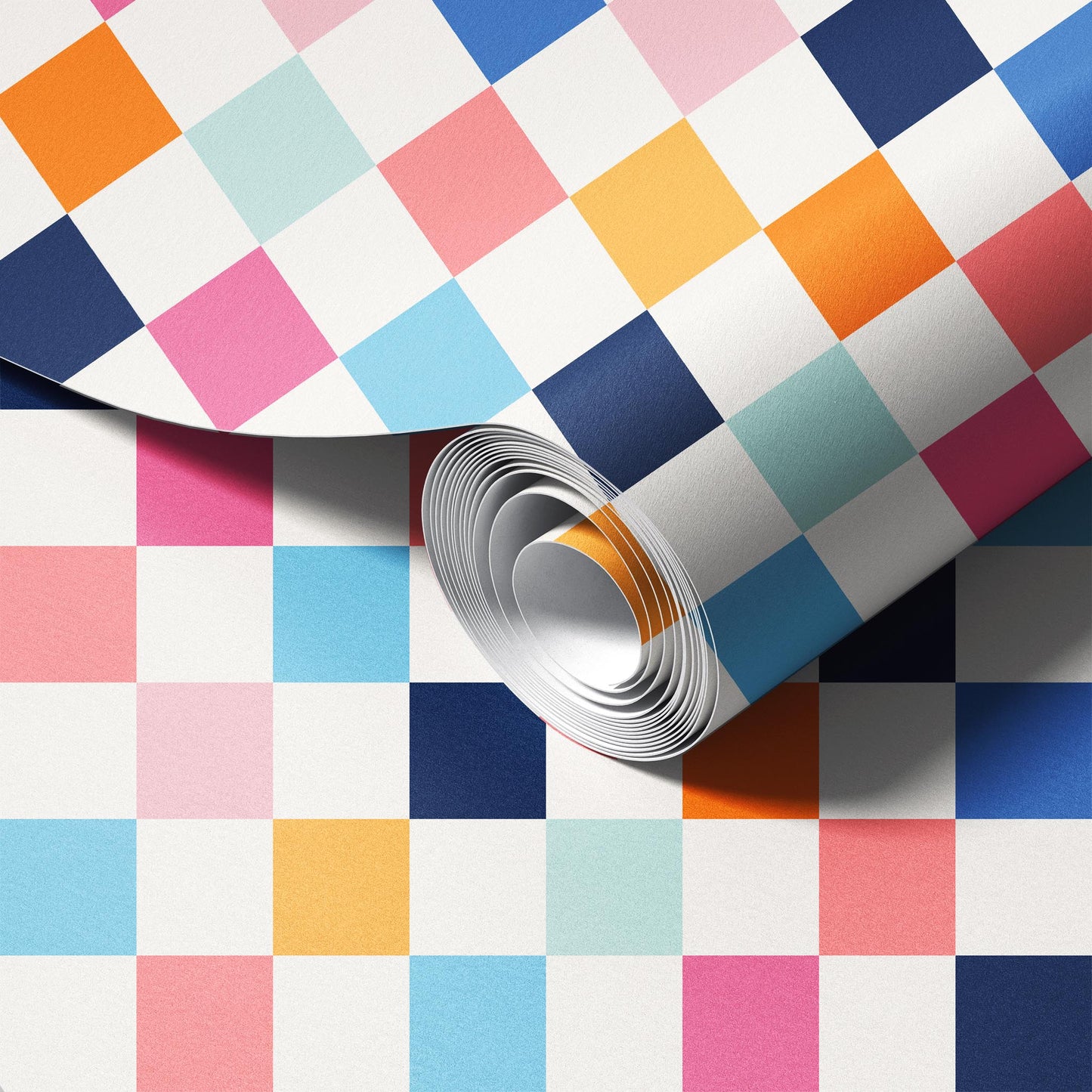 Rainbow Checkers Wallpaper