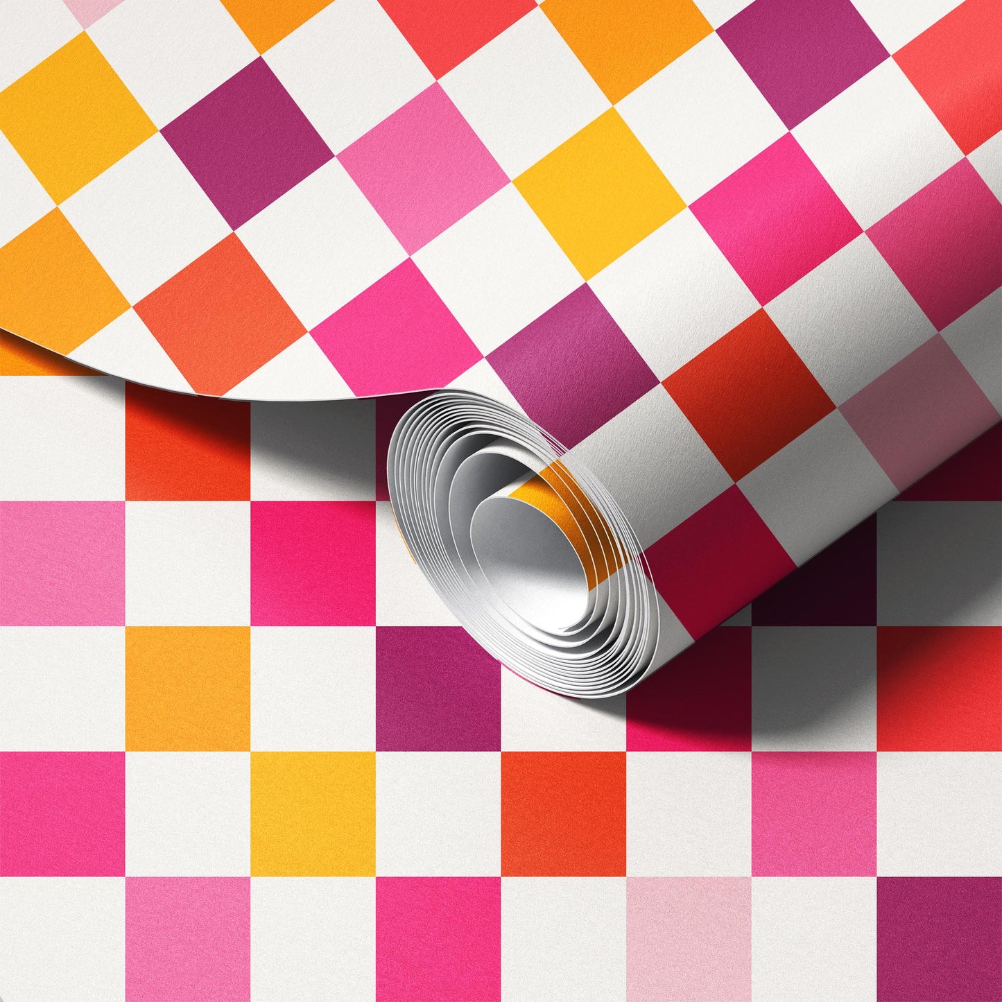 Rainbow Checkers Wallpaper