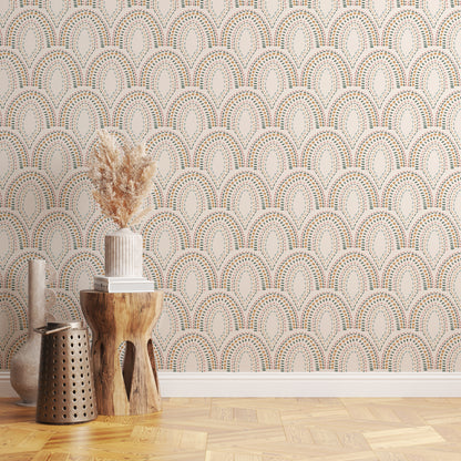 Rainbow Scallops Wallpaper