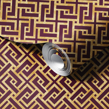 Regal Maze peel and stick wallpaper room mockup