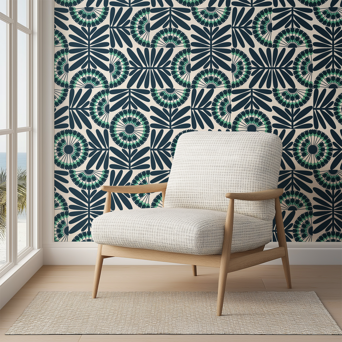 Retro Rotating Allium Wallpaper