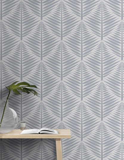 Geometric Fern Blocks Large Wallpaper