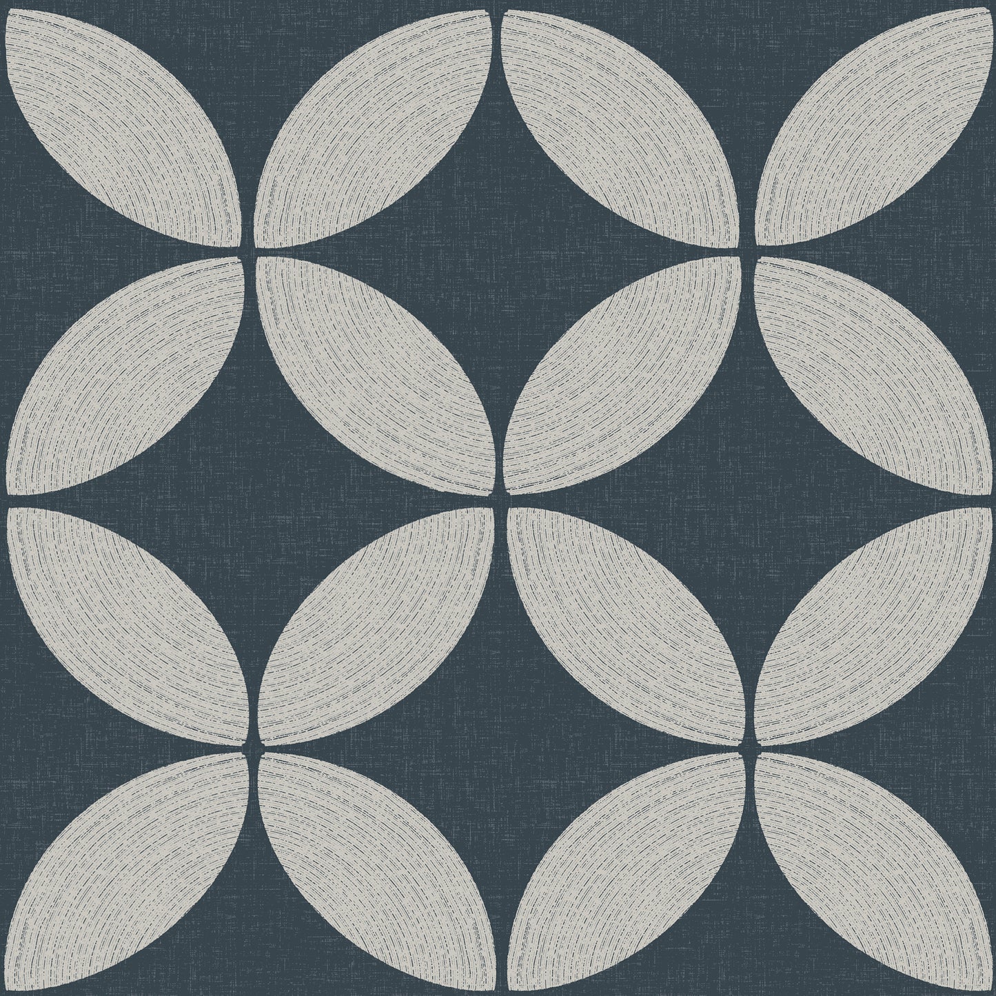 Midcentury Circle Blocks Wallpaper.