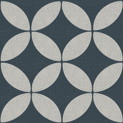 Midcentury Circle Blocks Wallpaper.