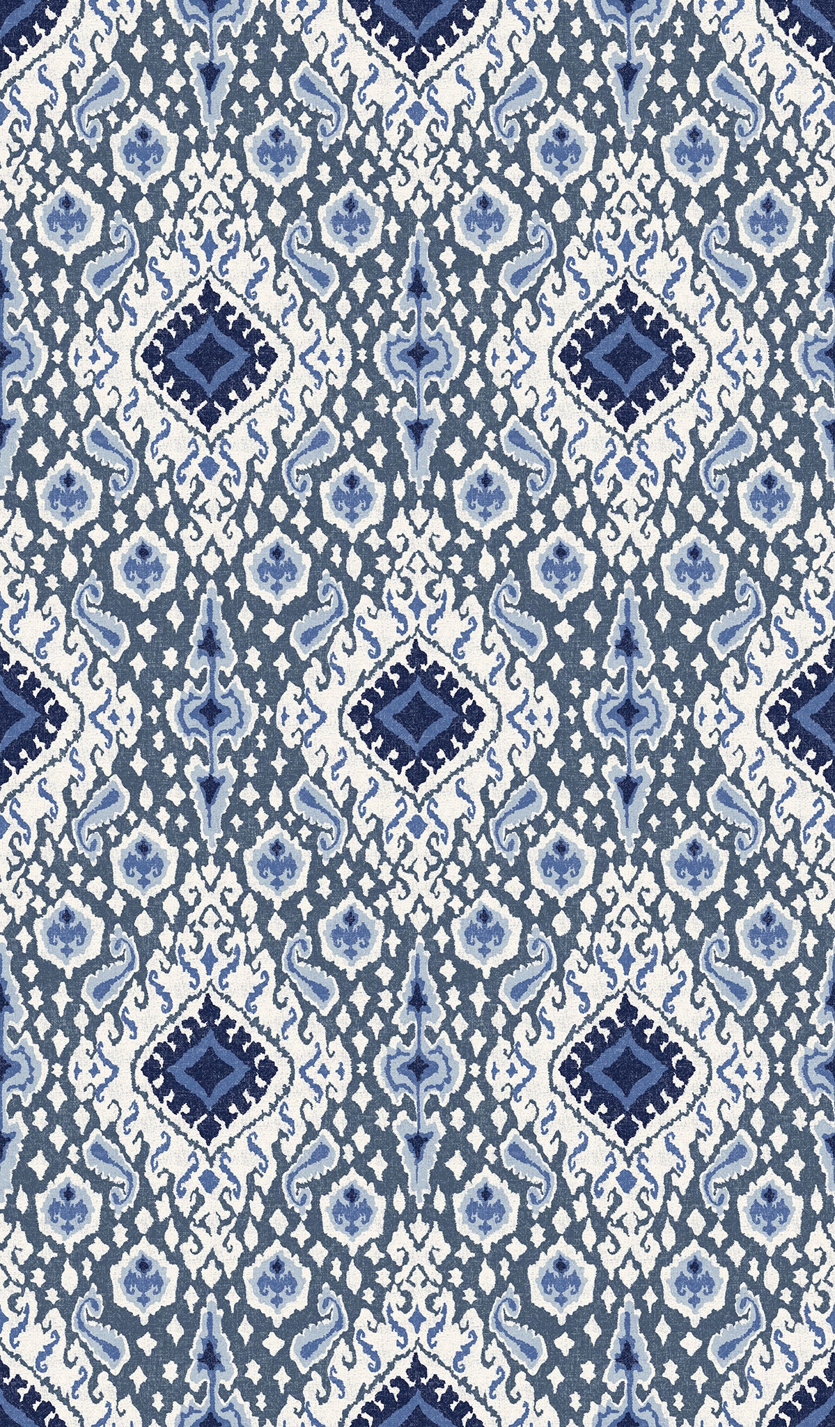 Antique Distressed Ikat Wallpaper