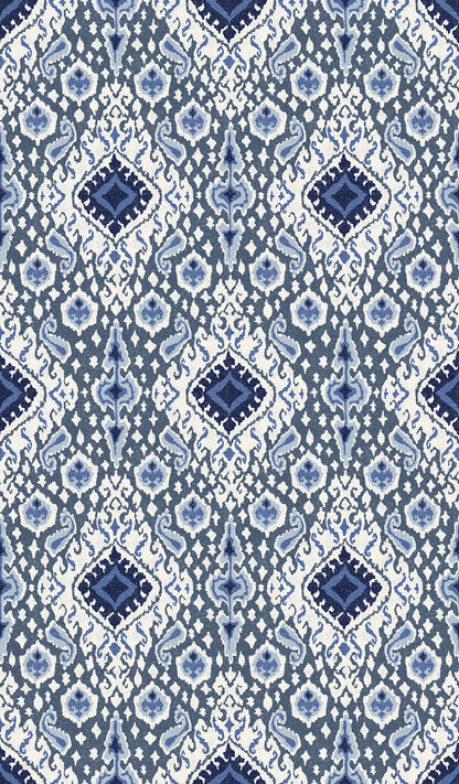 Antique Distressed Ikat Wallpaper