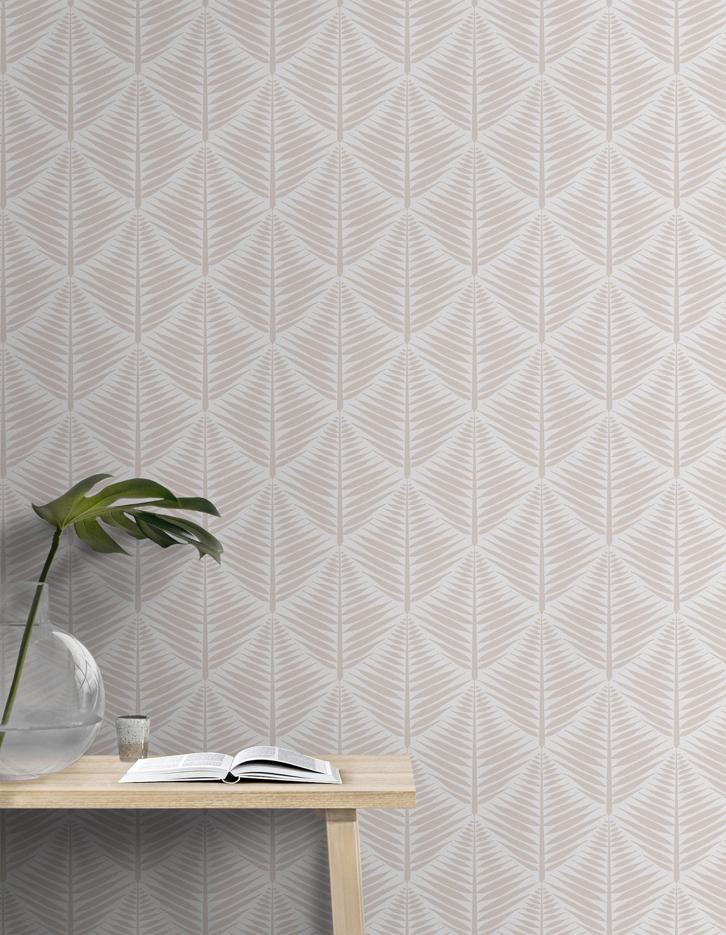 Geometric Fern Blocks Small Wallpaper