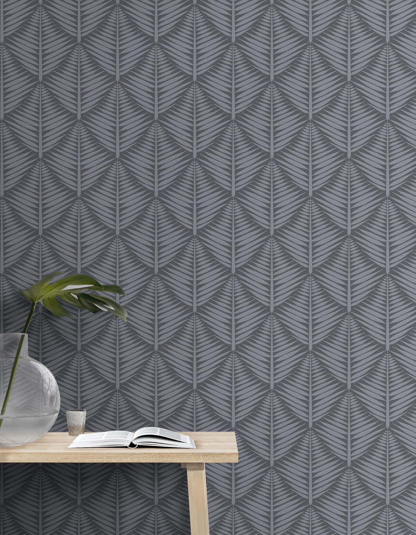 Geometric Fern Blocks Small Wallpaper