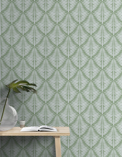 Geometric Fern Blocks Small Wallpaper