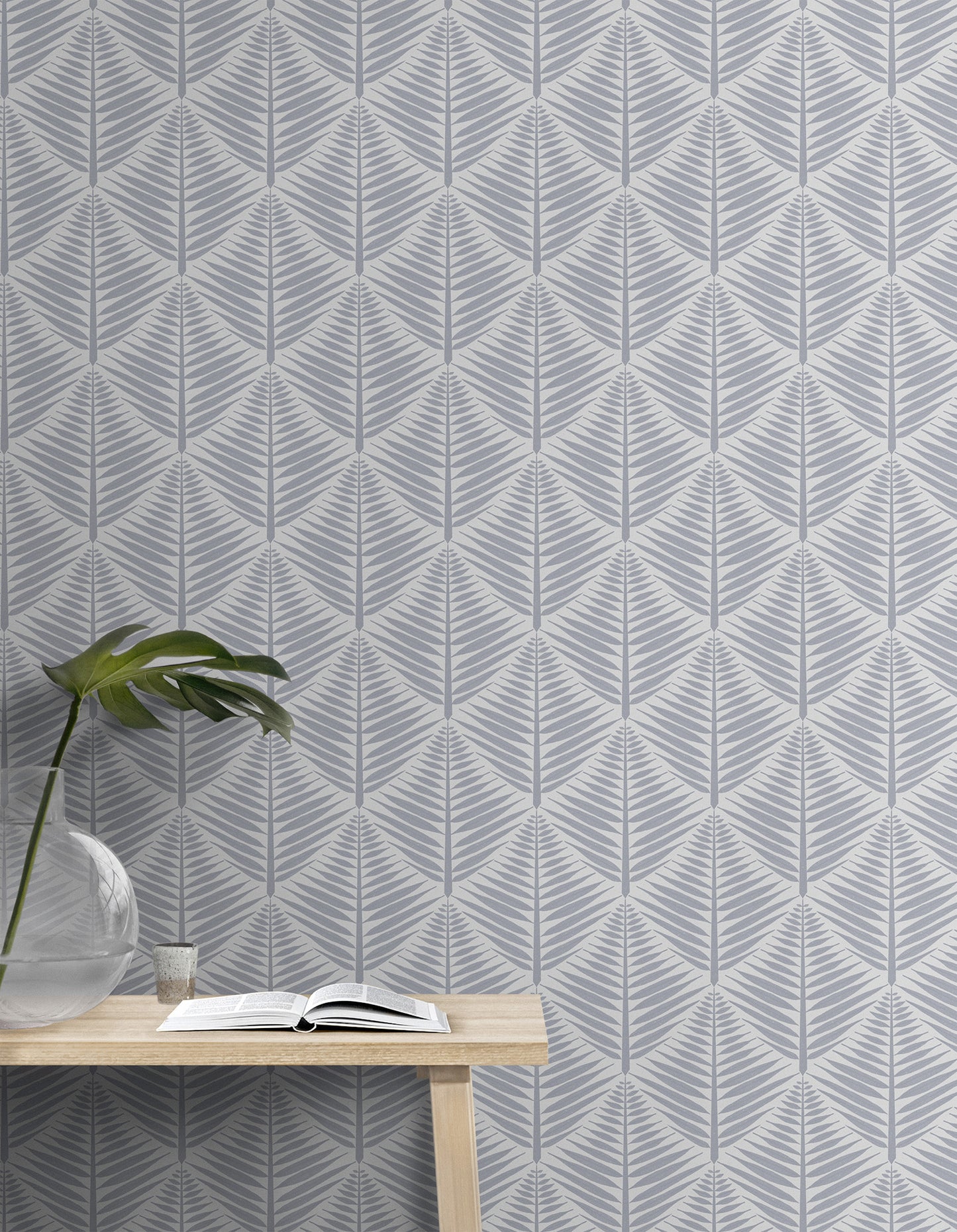 Geometric Fern Blocks Small Wallpaper