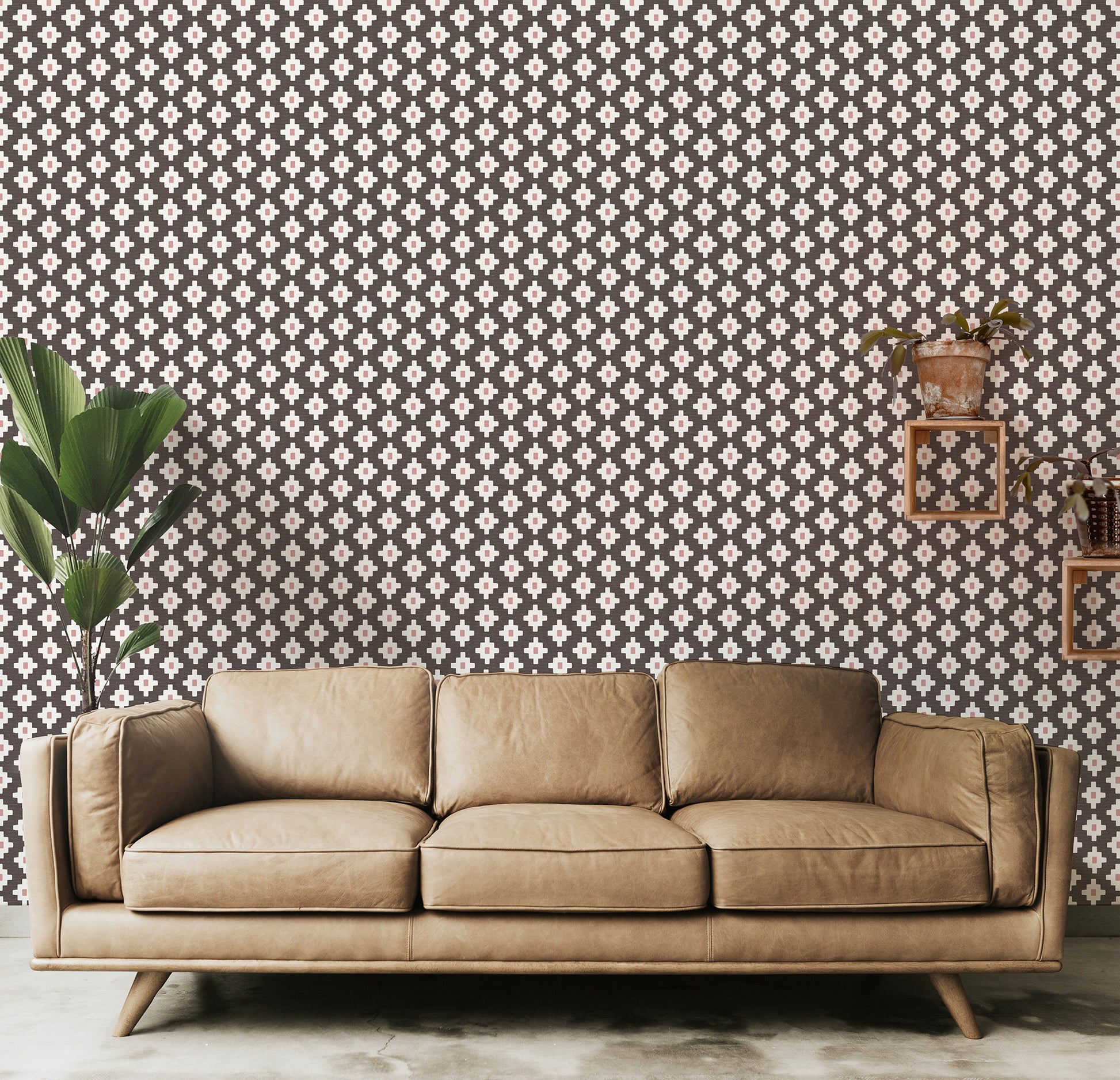 Modern Southwestern Cross Small Wallpaper.