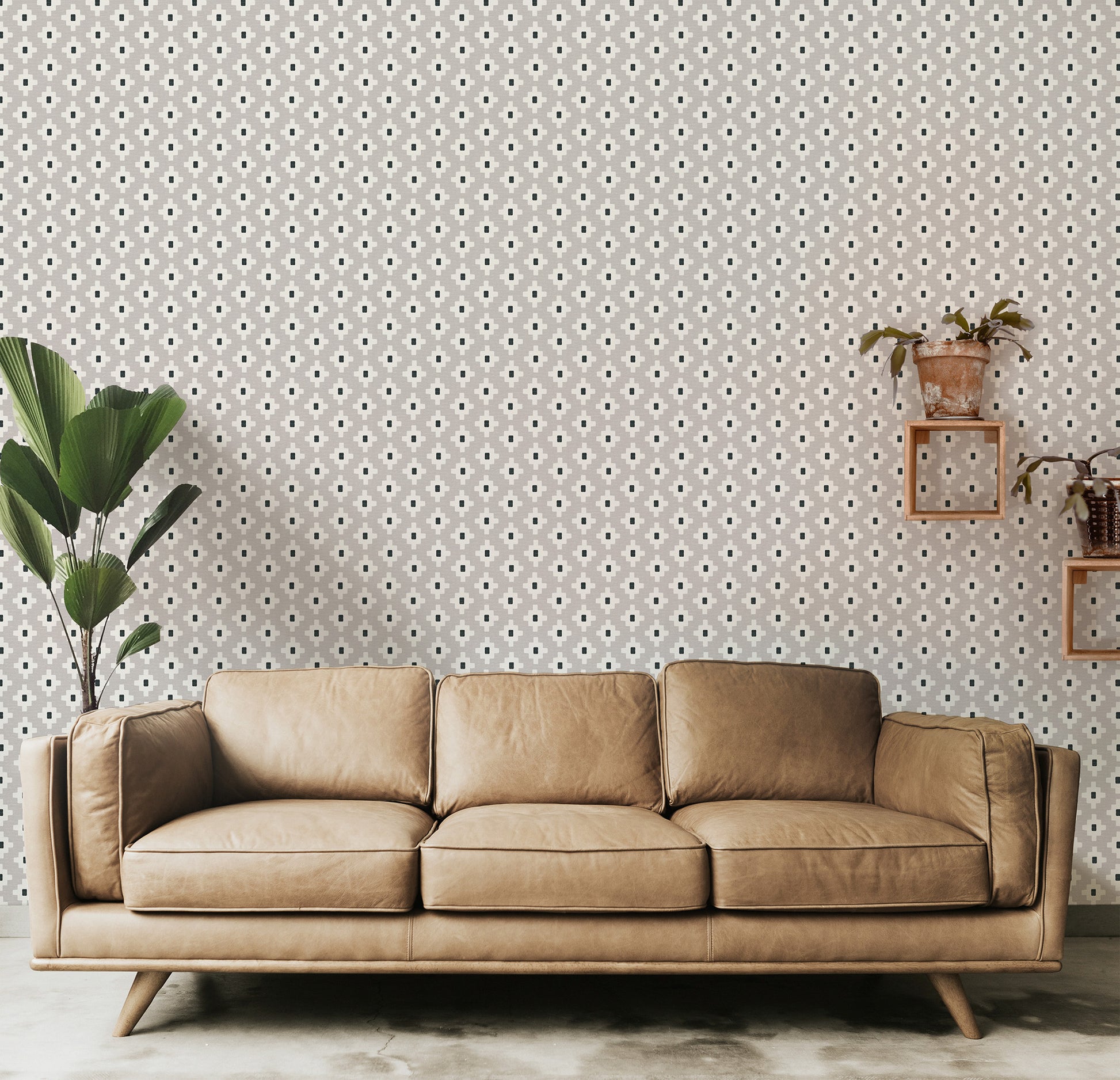 Modern Southwestern Cross Small Wallpaper.