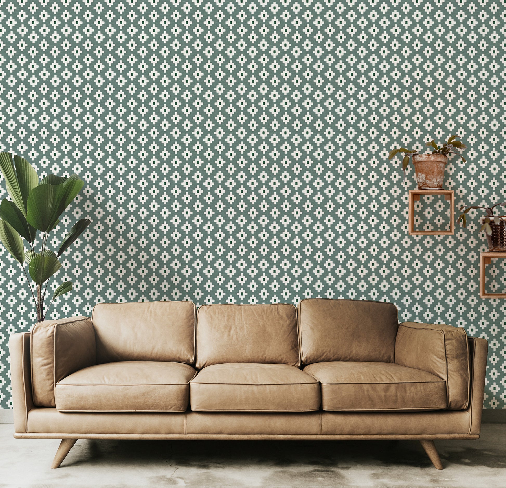 Modern Southwestern Cross Small Wallpaper.