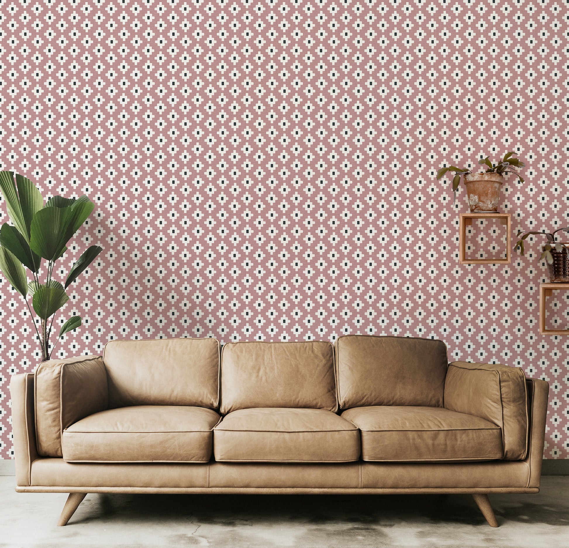 Modern Southwestern Cross Small Wallpaper.