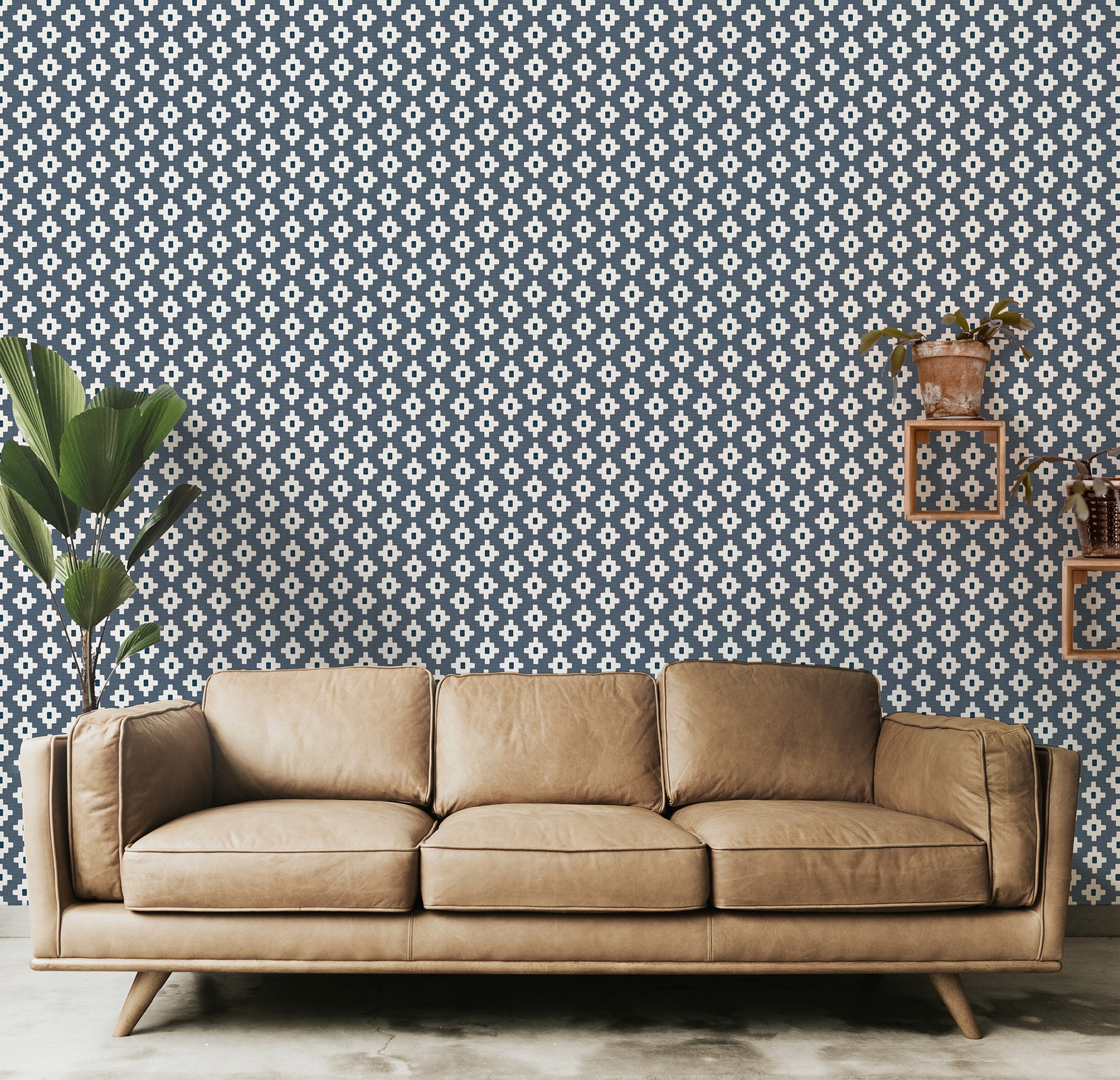 Modern Southwestern Cross Small Wallpaper.