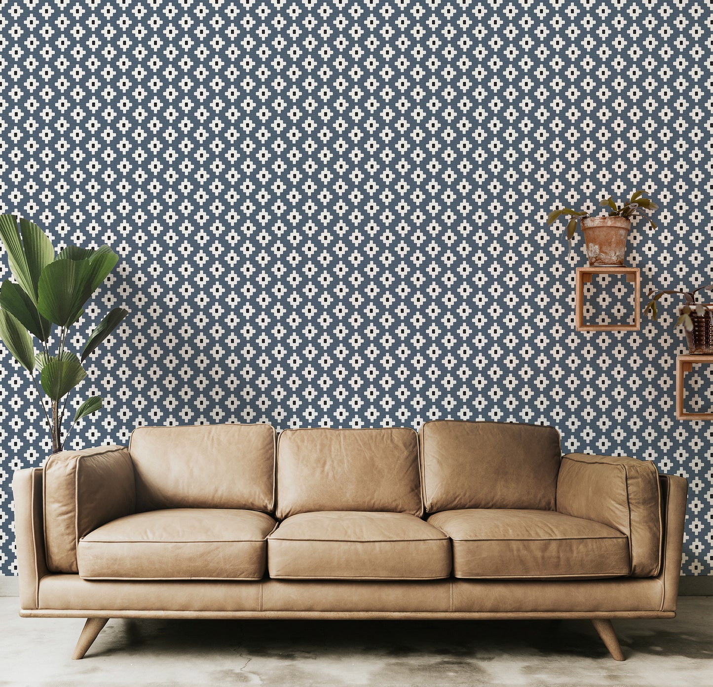 Modern Southwestern Cross Small Wallpaper.