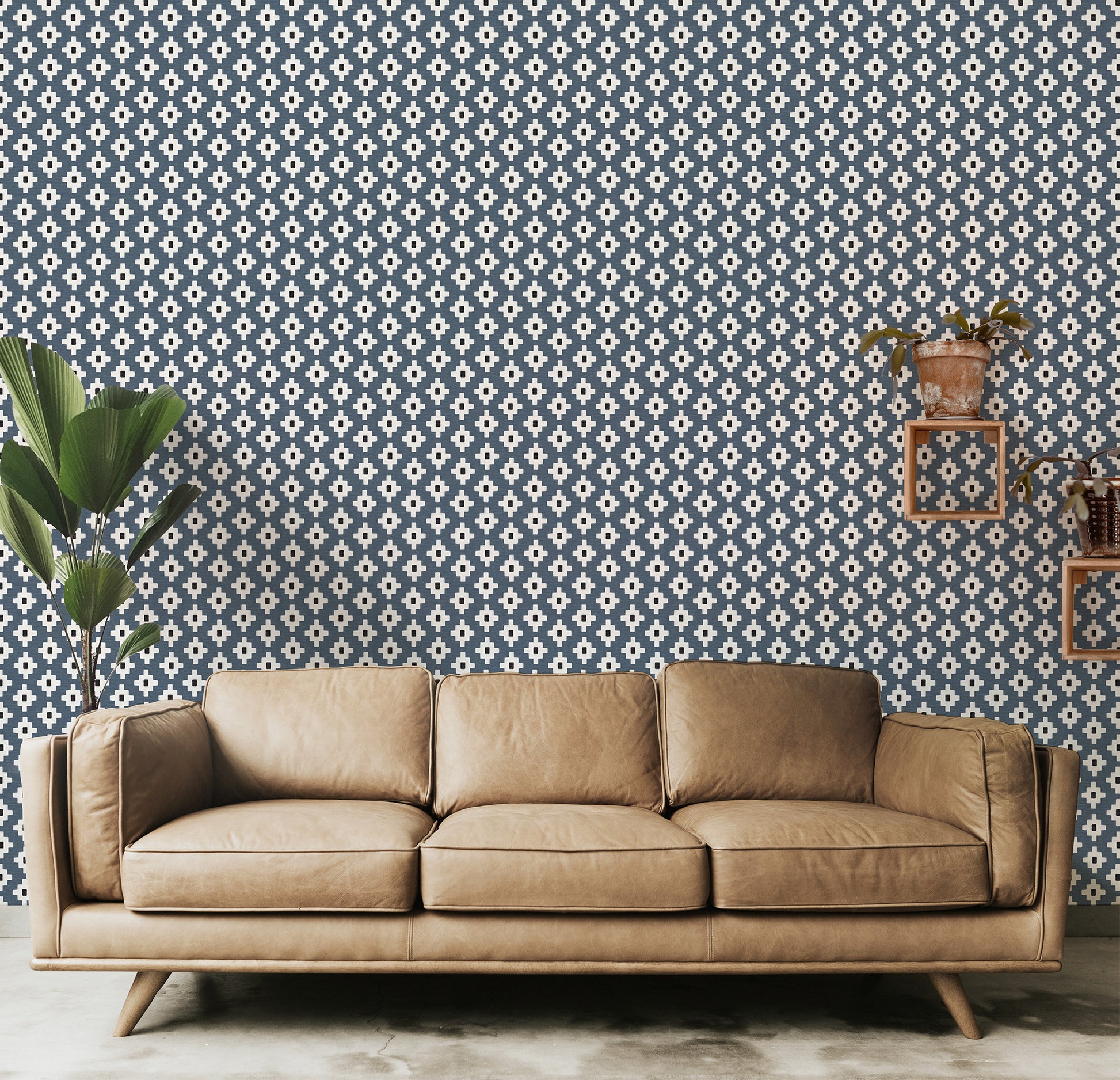 Modern Southwestern Cross Small Wallpaper.