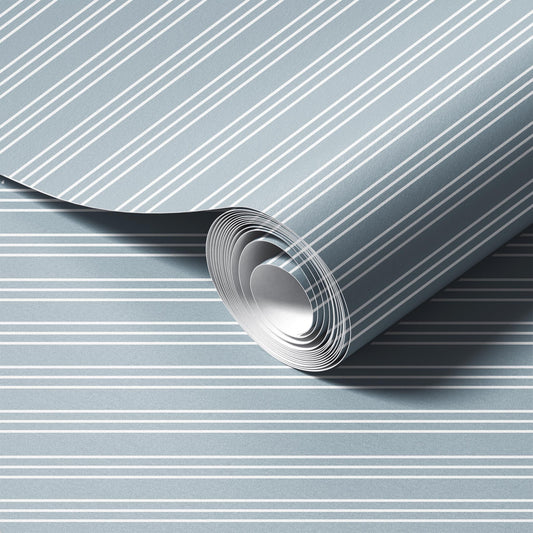 Neutral Stripes Soft Grey Wallpaper