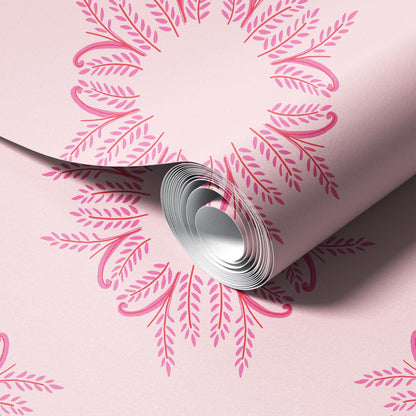 Sunburst Arabesque Wallpaper