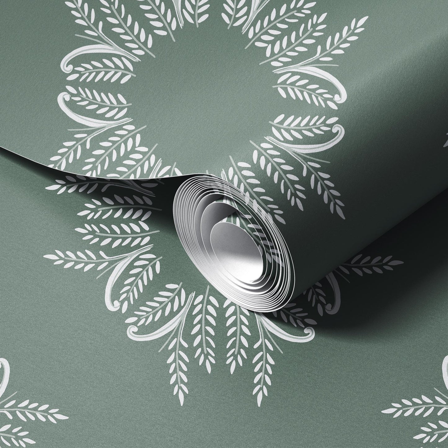 Sunburst Arabesque Wallpaper