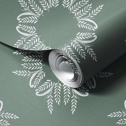 Sunburst Arabesque Wallpaper