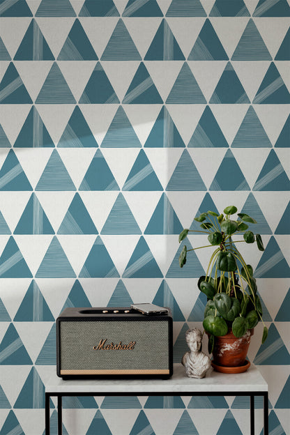 Textured Modern Triangles Wallpaper