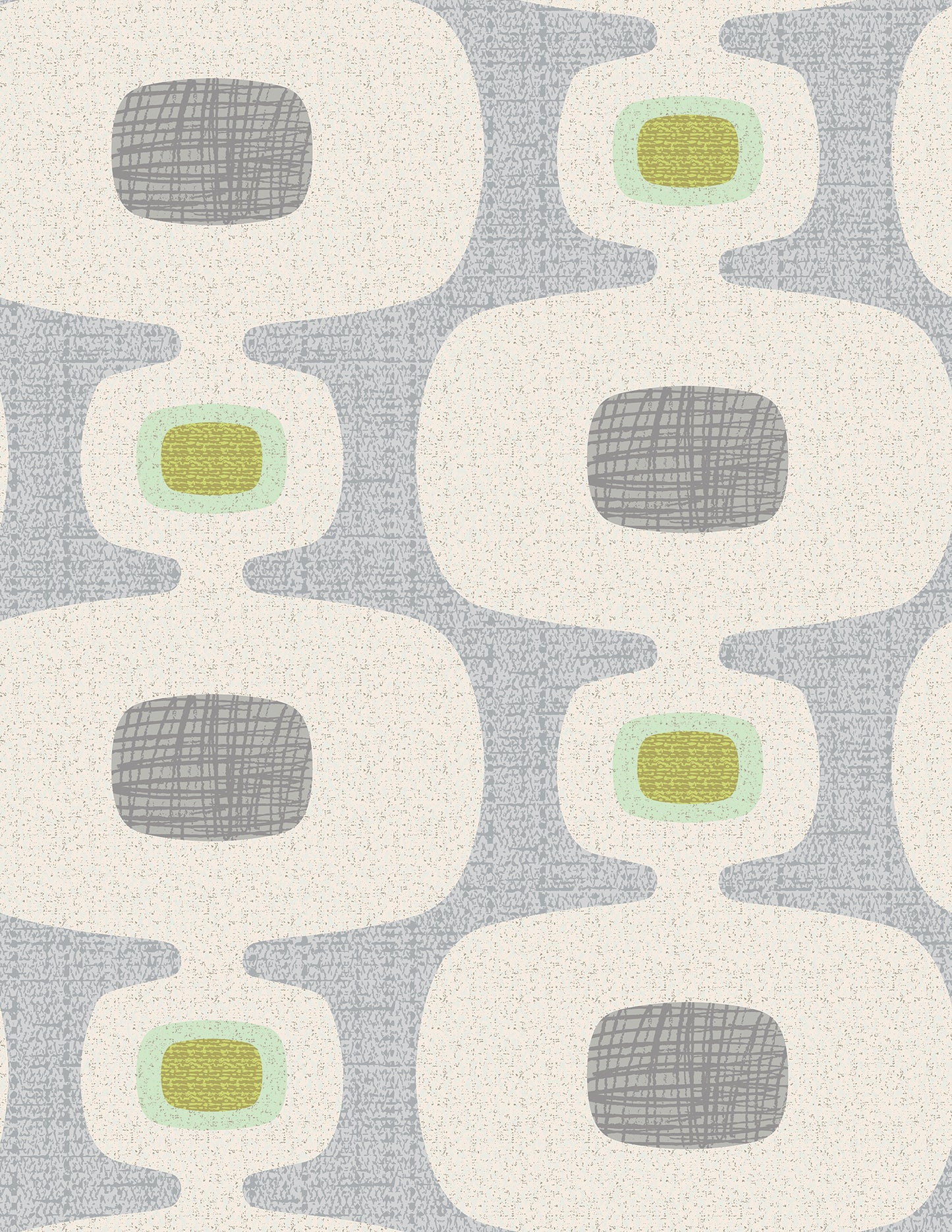 Vintage Television Scribble Orbs Wallpaper