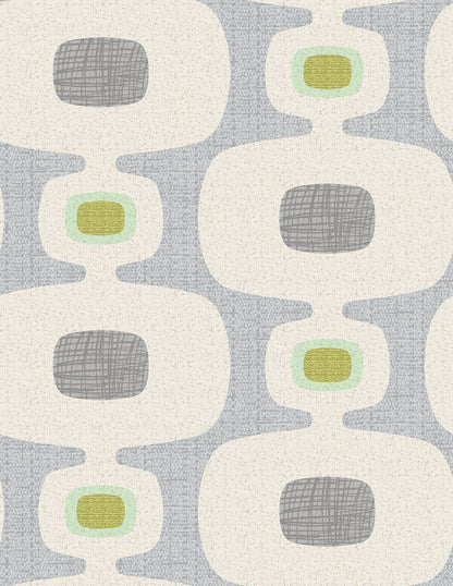 Vintage Television Scribble Orbs Wallpaper