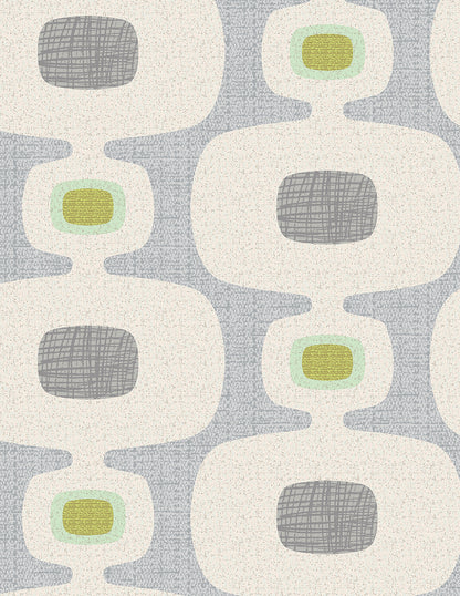 Vintage Television Scribble Orbs Wallpaper