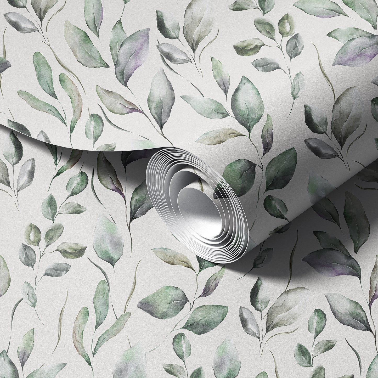 Watercolor Leaves Peel and Stick Wallpaper
