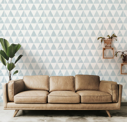Textured Modern Triangles Wallpaper